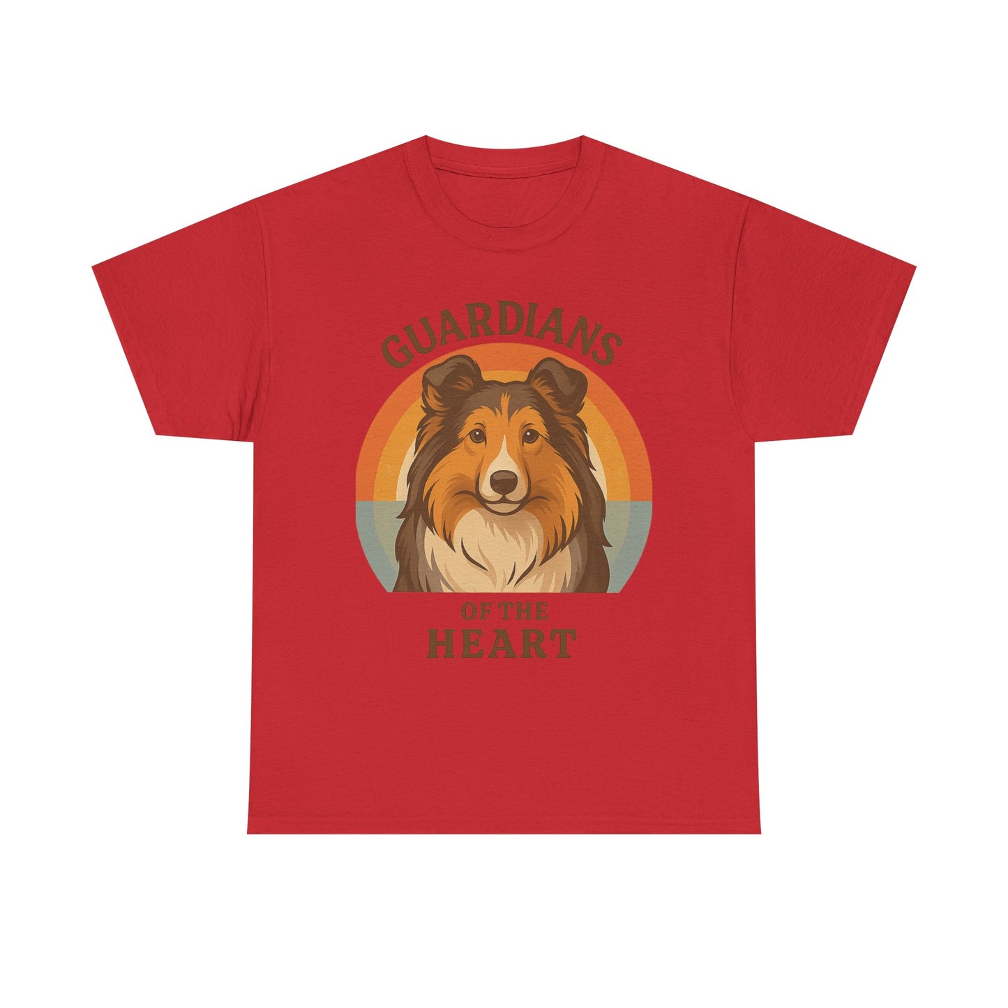 Sheltie Lovers Cotton Tee, Pet Owner Gift Shirt, Cute Animal Tee, Dog Lover Apparel, Funny Pet T-Shirt, Guardians of the Heart Design