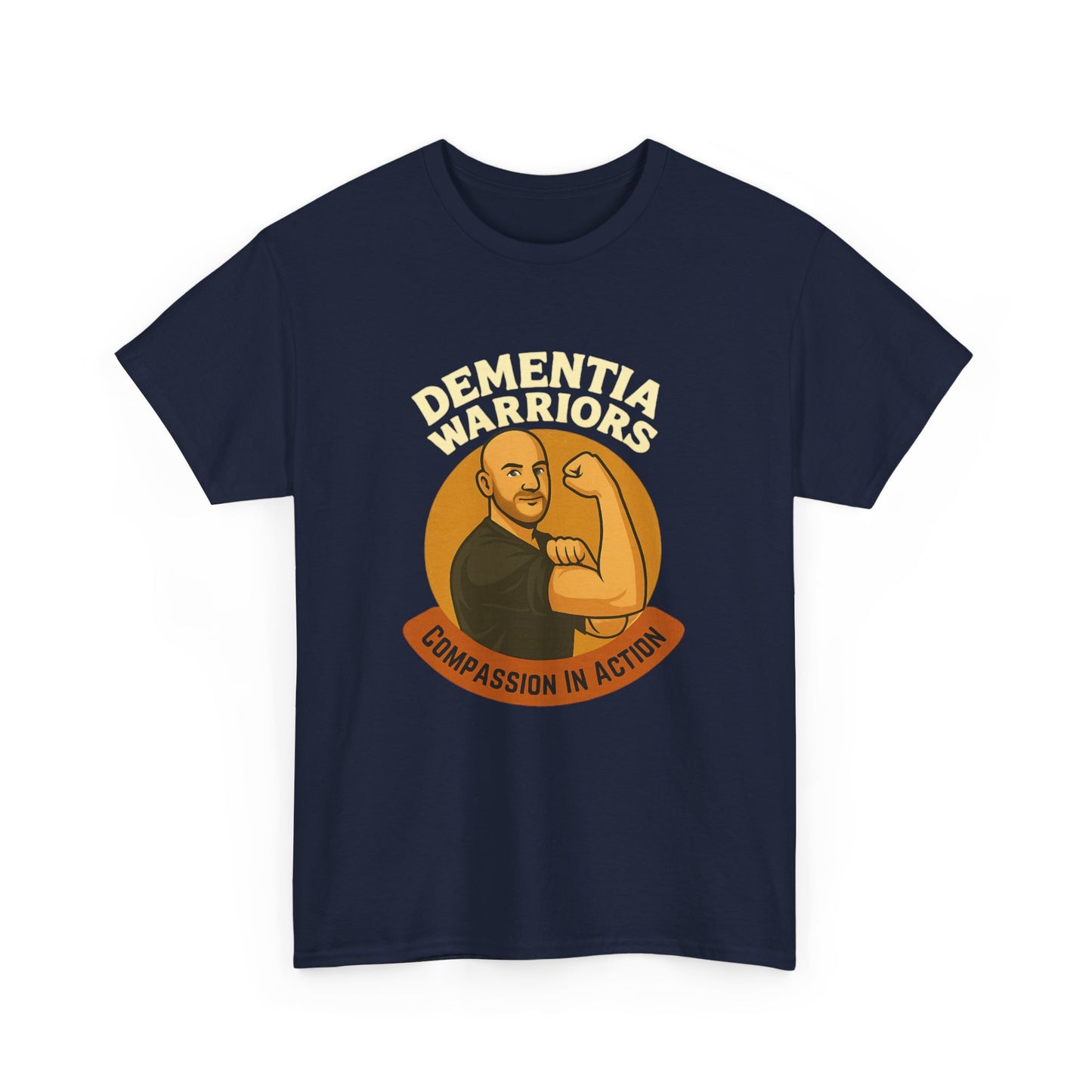 Dementia Warriors Unisex Tee, Compassion in Action Shirt, Male Nursing Gift, Moonwoven by Luna Design, Care Givers Collection