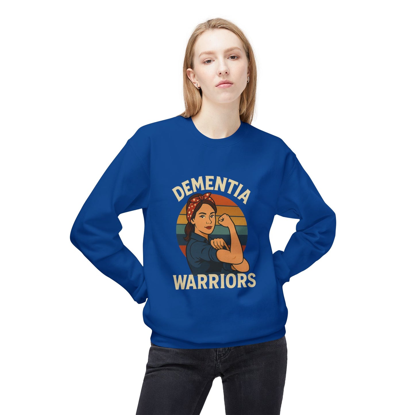 Dementia Warriors Sweatshirt, Awareness Apparel, Gifting for Caregivers, Supportive Unisex Clothing, Inspirational Crewneck, Social [...]