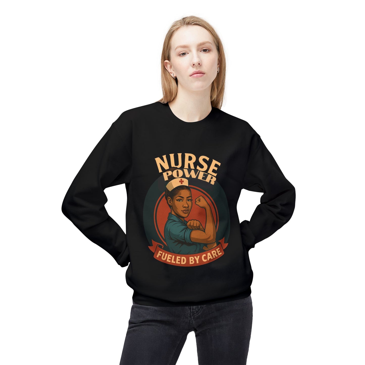 Nurse Power Fleece Sweatshirt, Nurse Appreciation Gift, Healthcare Worker Sweatshirt, Medical Crewneck, Inspirational Nurse Apparel, [...]