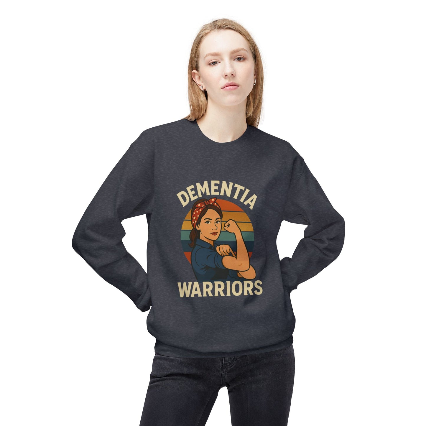 Dementia Warriors Sweatshirt, Awareness Apparel, Gifting for Caregivers, Supportive Unisex Clothing, Inspirational Crewneck, Social [...]