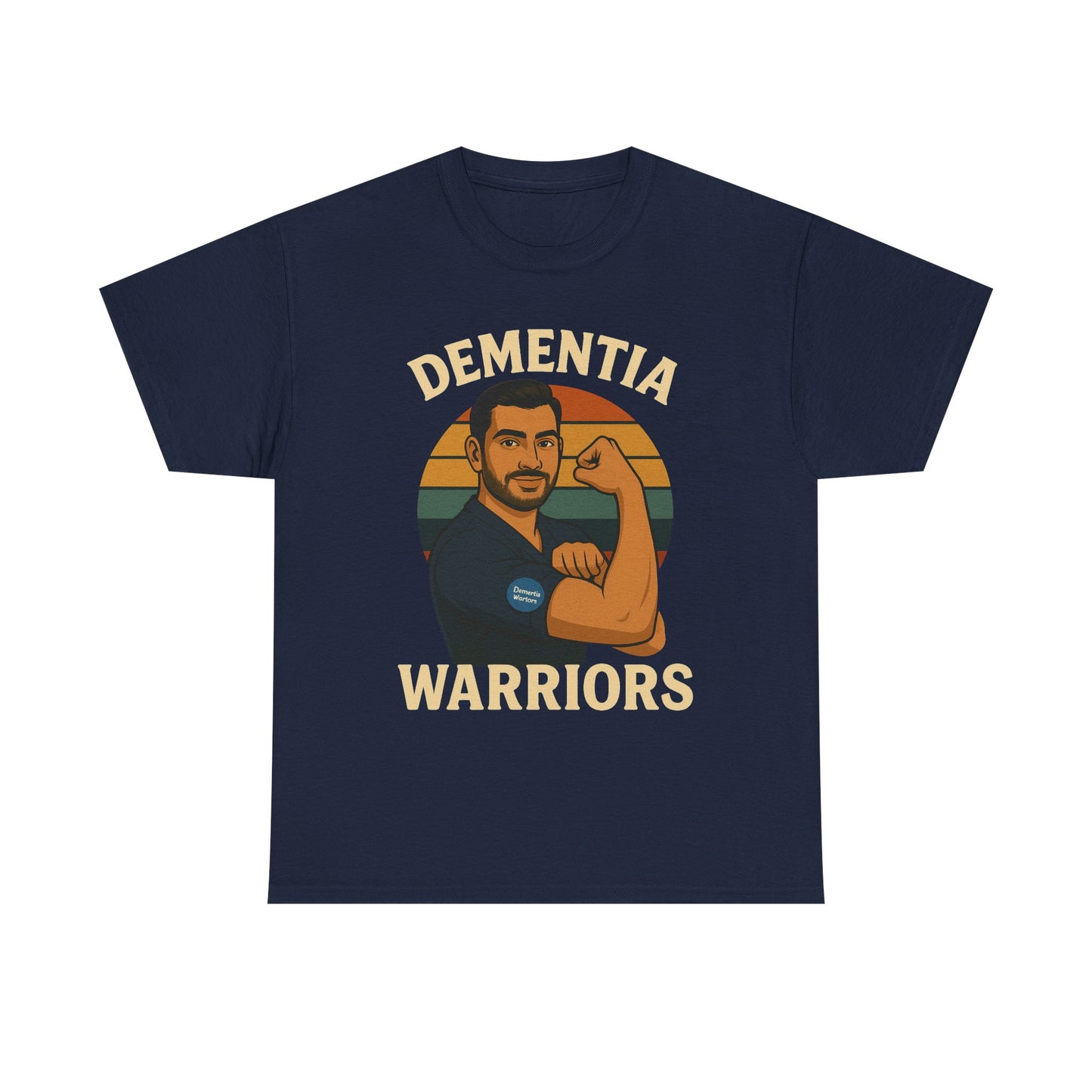 Dementia Warriors Unisex Heavy Cotton Tee - Support Awareness, Gift for Caregivers, Everyday Wear, Fundraiser Event