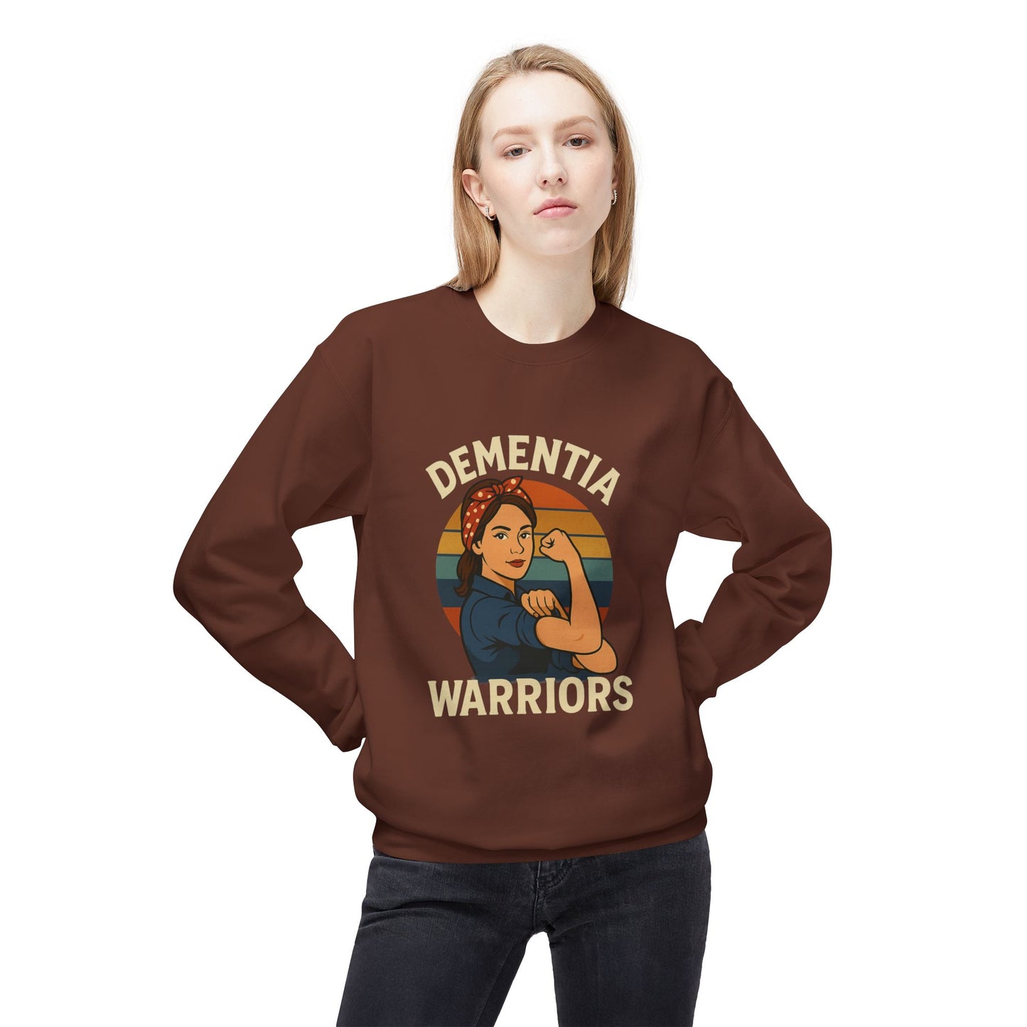 Dementia Warriors Sweatshirt, Awareness Apparel, Gifting for Caregivers, Supportive Unisex Clothing, Inspirational Crewneck, Social [...]