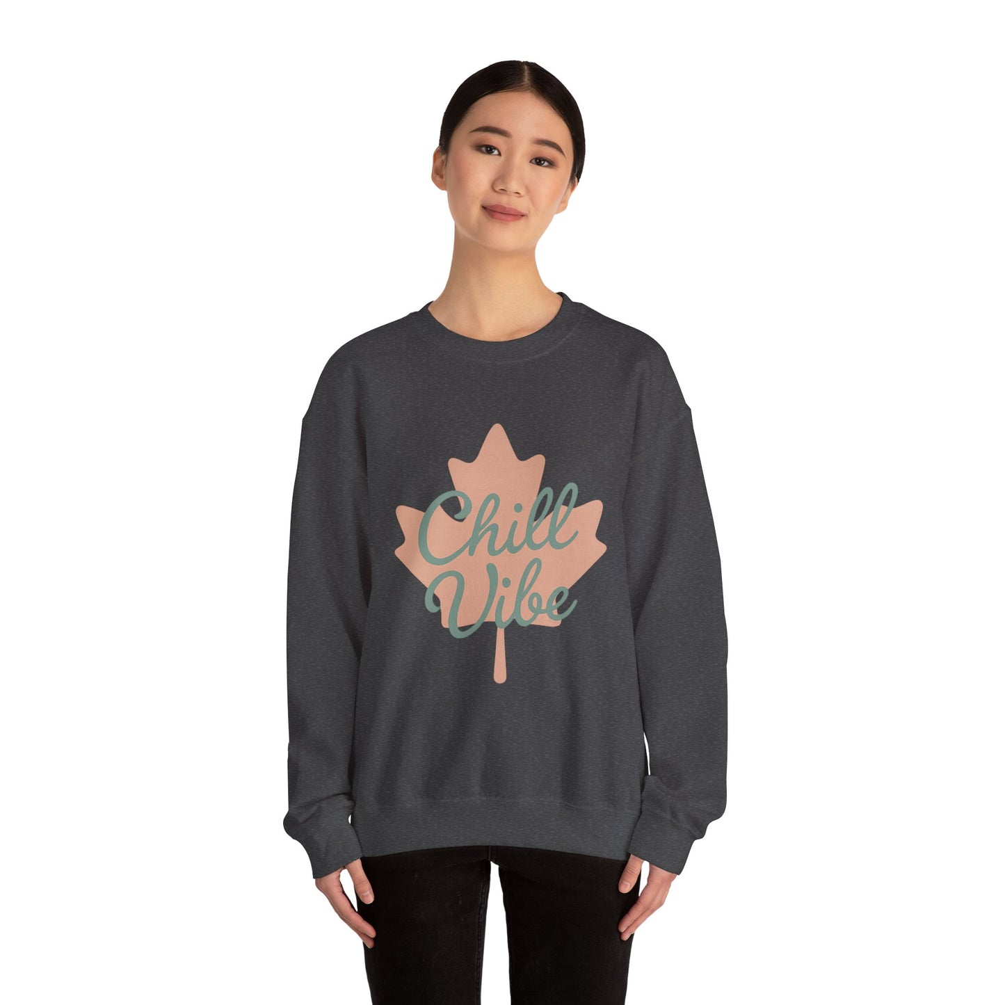 Chill Vibe Crewneck Sweatshirt, Moonwoven by Luna, Chill Canadian Collection, Cozy Jumper, Relaxation Top, Winter Sweater, Lounge Sweatshirt