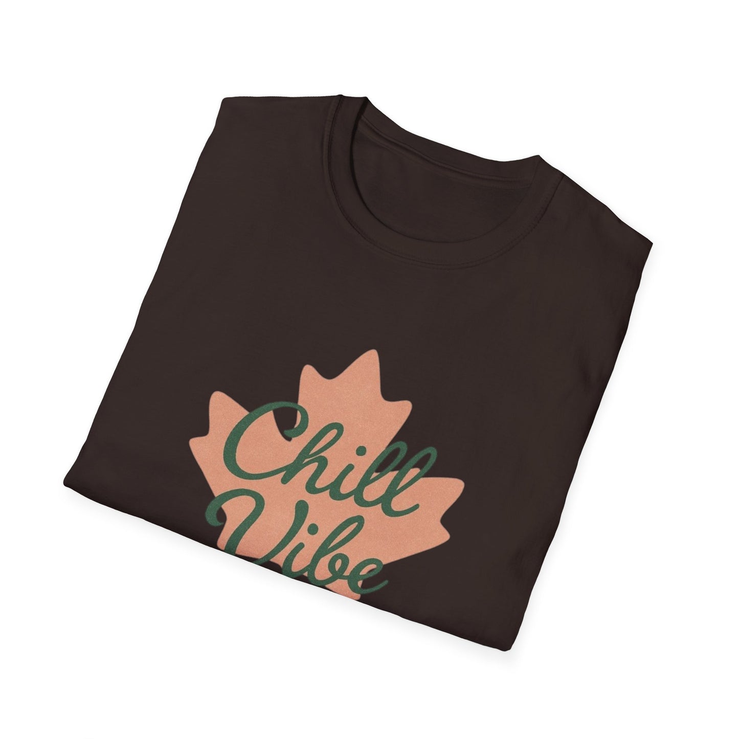 Chill  Vibe, Canadian Leaf T-Shirt, Softstyle Tee for Men and Women, Chill Vibe, Moonwoven by Luna, Unisex Top