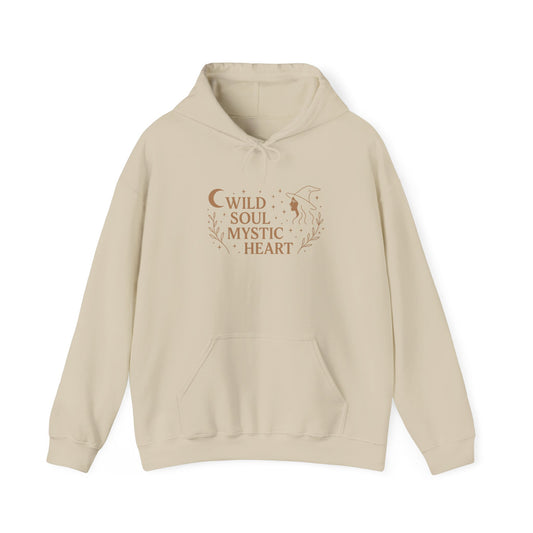 Wild Soul Mystic Heart , Boho Unisex Hoodie