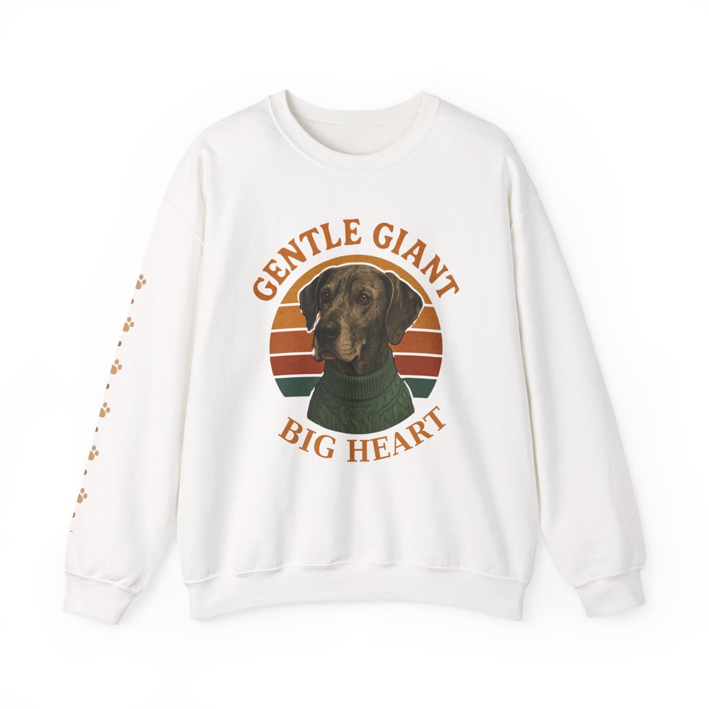 Great Dane, Gentle Giant Big Heart ,Unisex Heavy Blend™ Crewneck Sweatshirt