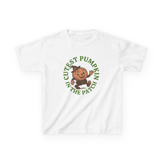 Cutest Pumpkin in the Patch Halloween Tee , Vintage Style Jack-o'-Lantern Shirt for Kids & Adults ,Retro Fall T-Shirt
