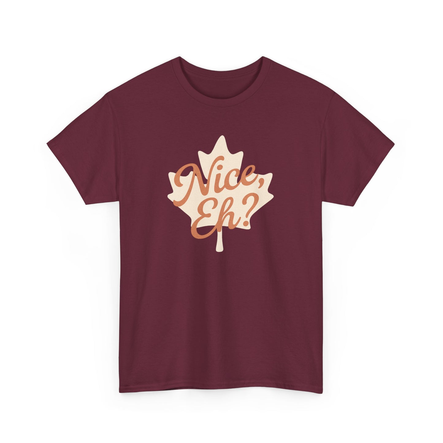 Canadian Leaf Unisex Tee, Nice Eh Party Chill Design by Moonwoven by Luna, Chill Canadian Collection, Gift for Canada Day, Maple Leaf Shirt,