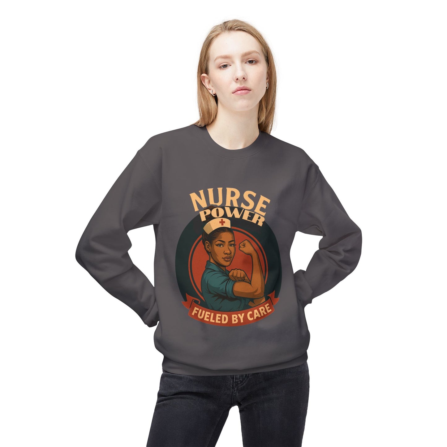 Nurse Power Fleece Sweatshirt, Nurse Appreciation Gift, Healthcare Worker Sweatshirt, Medical Crewneck, Inspirational Nurse Apparel, [...]