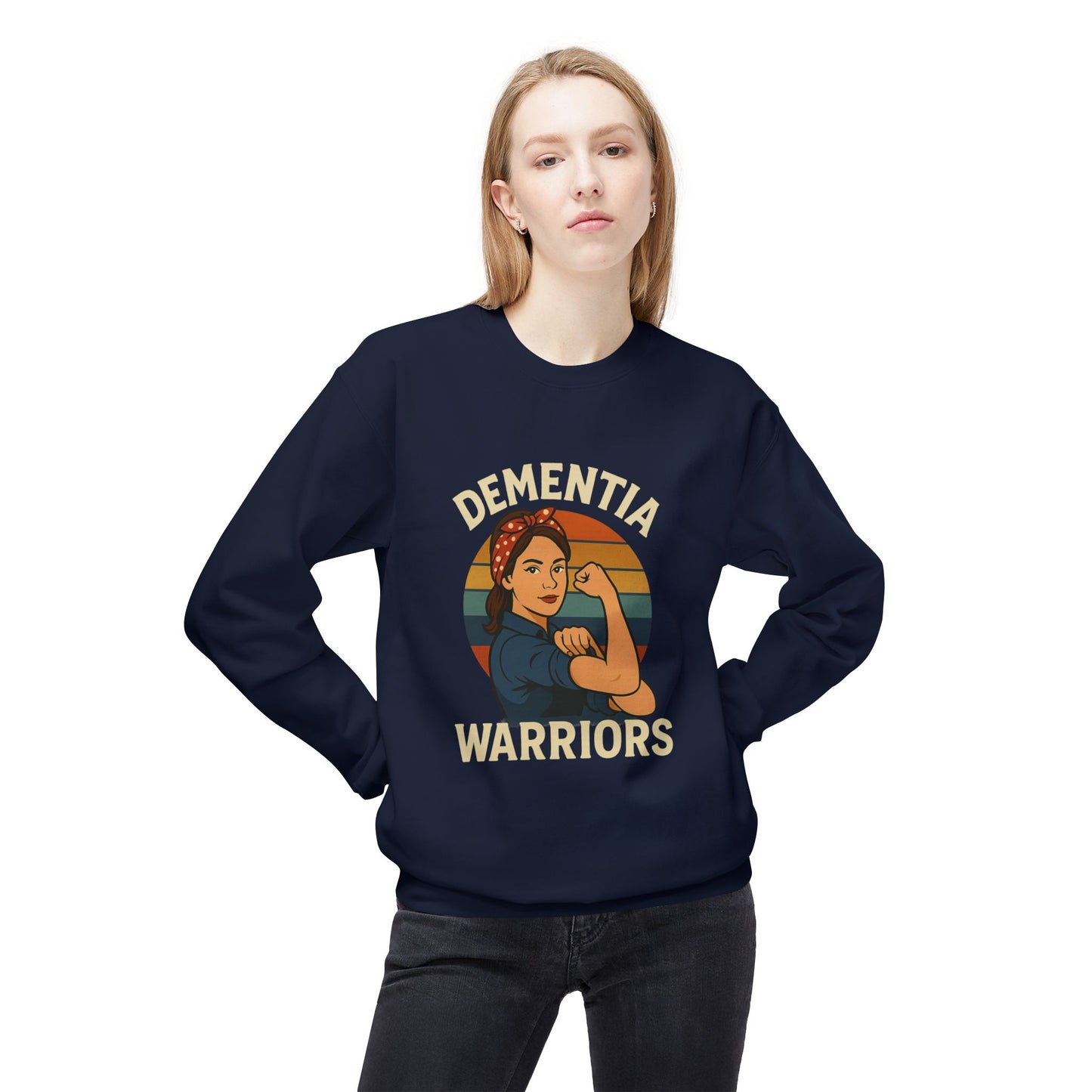 Dementia Warriors Sweatshirt, Awareness Apparel, Gifting for Caregivers, Supportive Unisex Clothing, Inspirational Crewneck, Social [...]