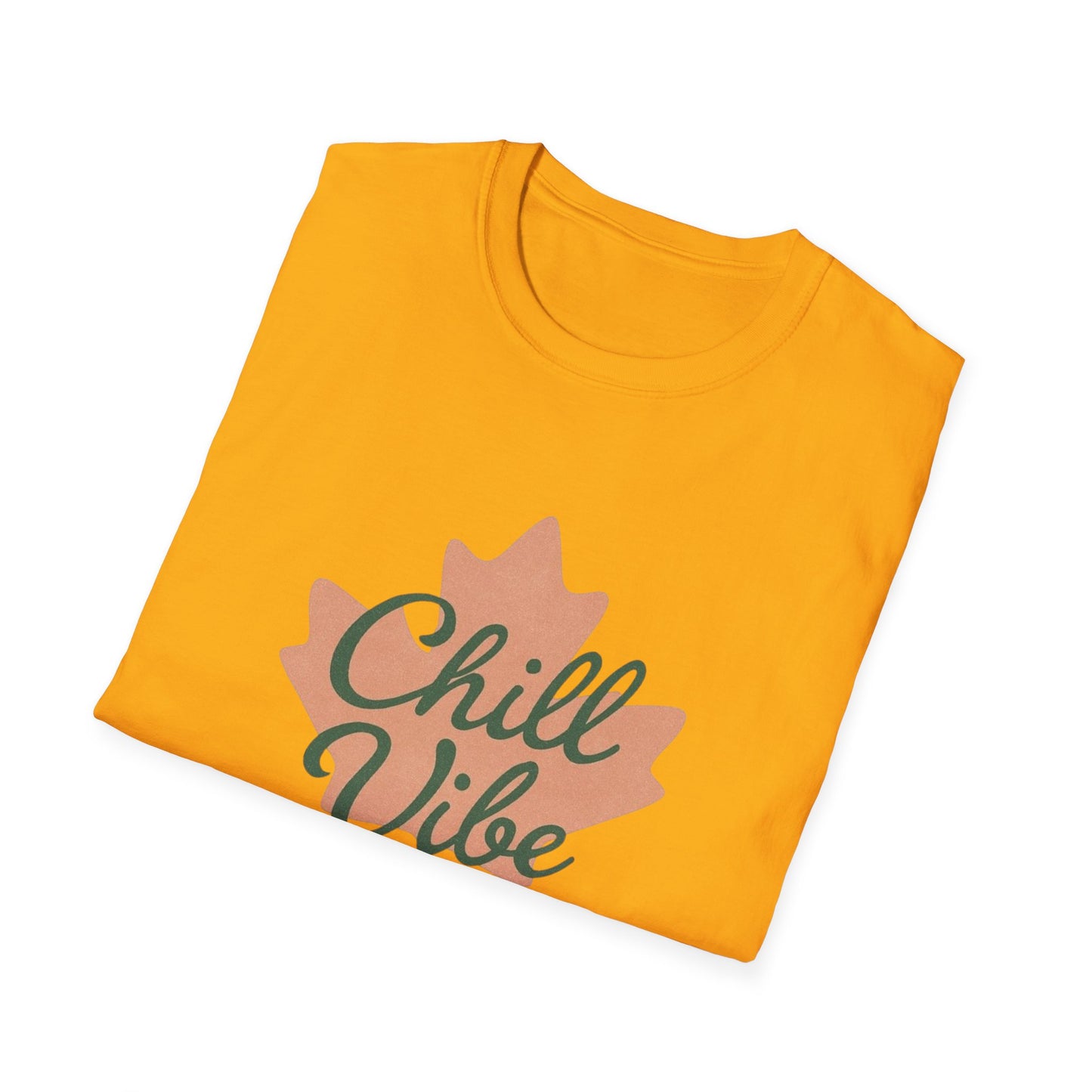 Chill  Vibe, Canadian Leaf T-Shirt, Softstyle Tee for Men and Women, Chill Vibe, Moonwoven by Luna, Unisex Top