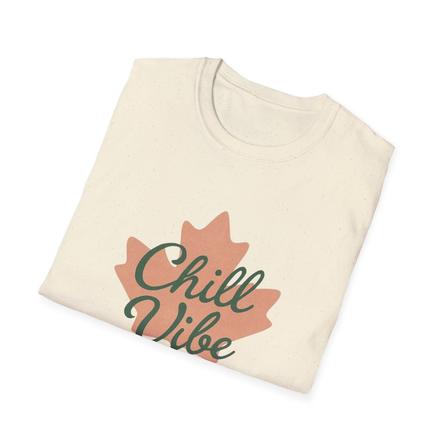 Chill  Vibe, Canadian Leaf T-Shirt, Softstyle Tee for Men and Women, Chill Vibe, Moonwoven by Luna, Unisex Top