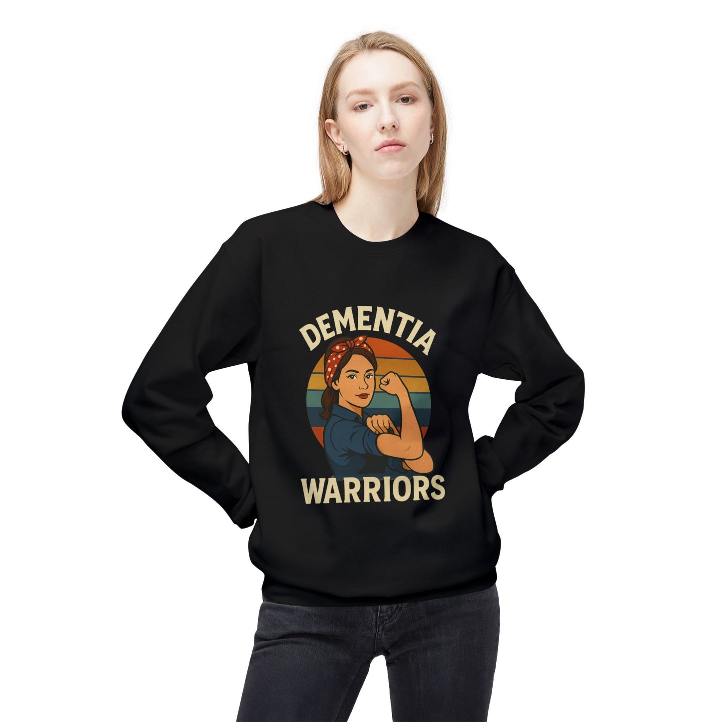 Dementia Warriors Sweatshirt, Awareness Apparel, Gifting for Caregivers, Supportive Unisex Clothing, Inspirational Crewneck, Social [...]