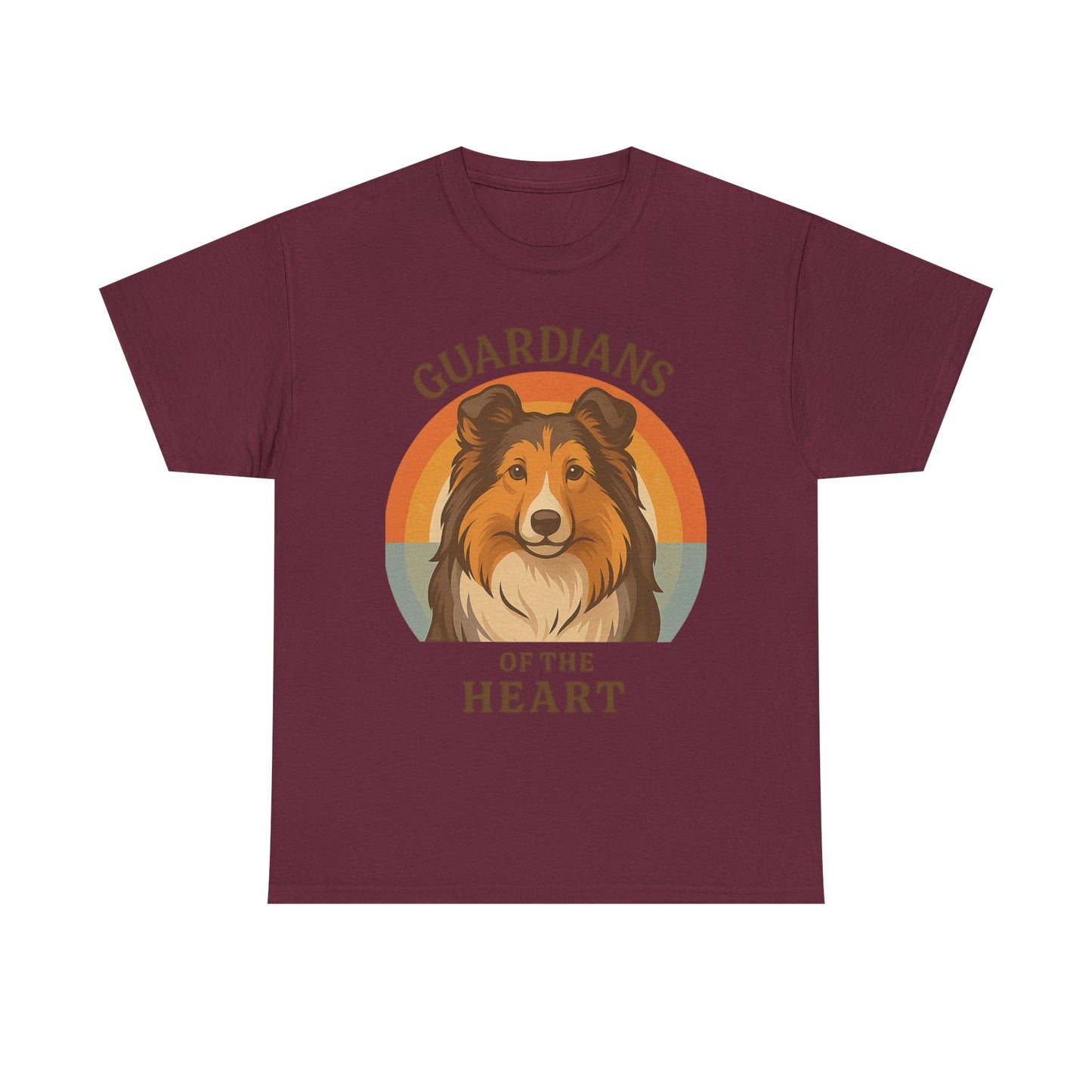 Sheltie Lovers Cotton Tee, Pet Owner Gift Shirt, Cute Animal Tee, Dog Lover Apparel, Funny Pet T-Shirt, Guardians of the Heart Design