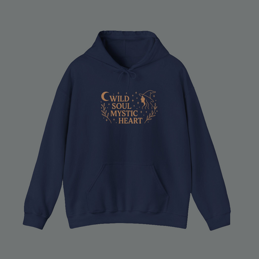 Wild Soul Mystic Heart , Boho Unisex Hoodie